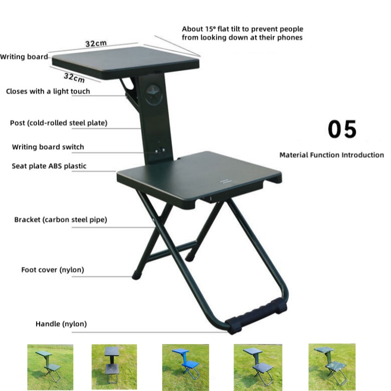 Przenośne składane krzesło do  – Outdoor Furniture Green recenzja i cena