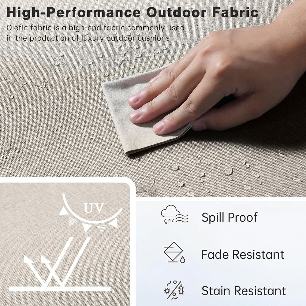 Zestaw 6 grubych poduszek ogro – Outdoor Furniture Cushions 24 X 24 recenzja i cena
