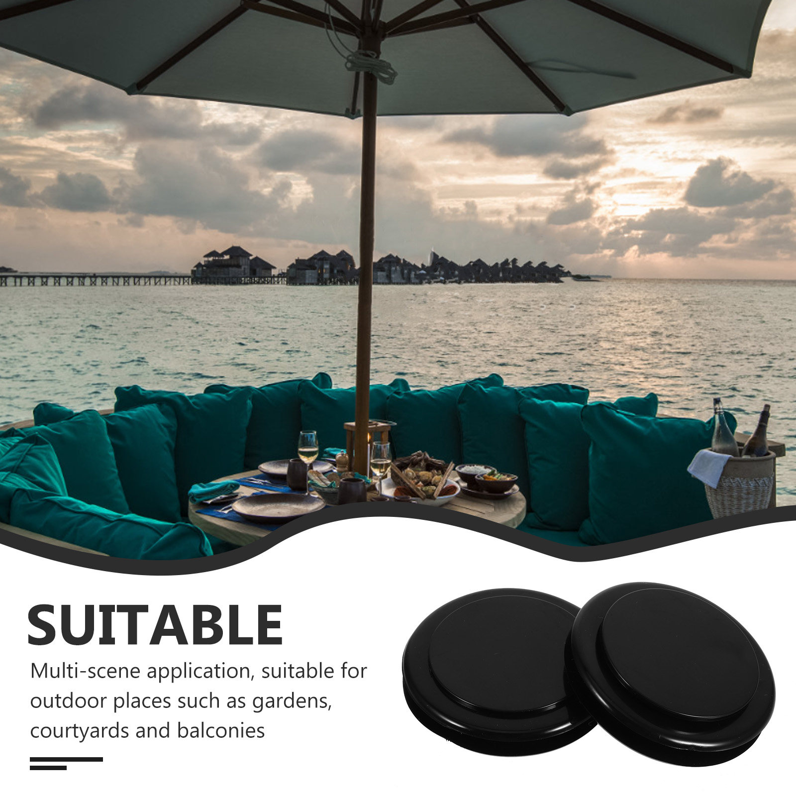 2 zestawy pierścieni do mocowa – Outdoor Furniture Balcony recenzja i cena