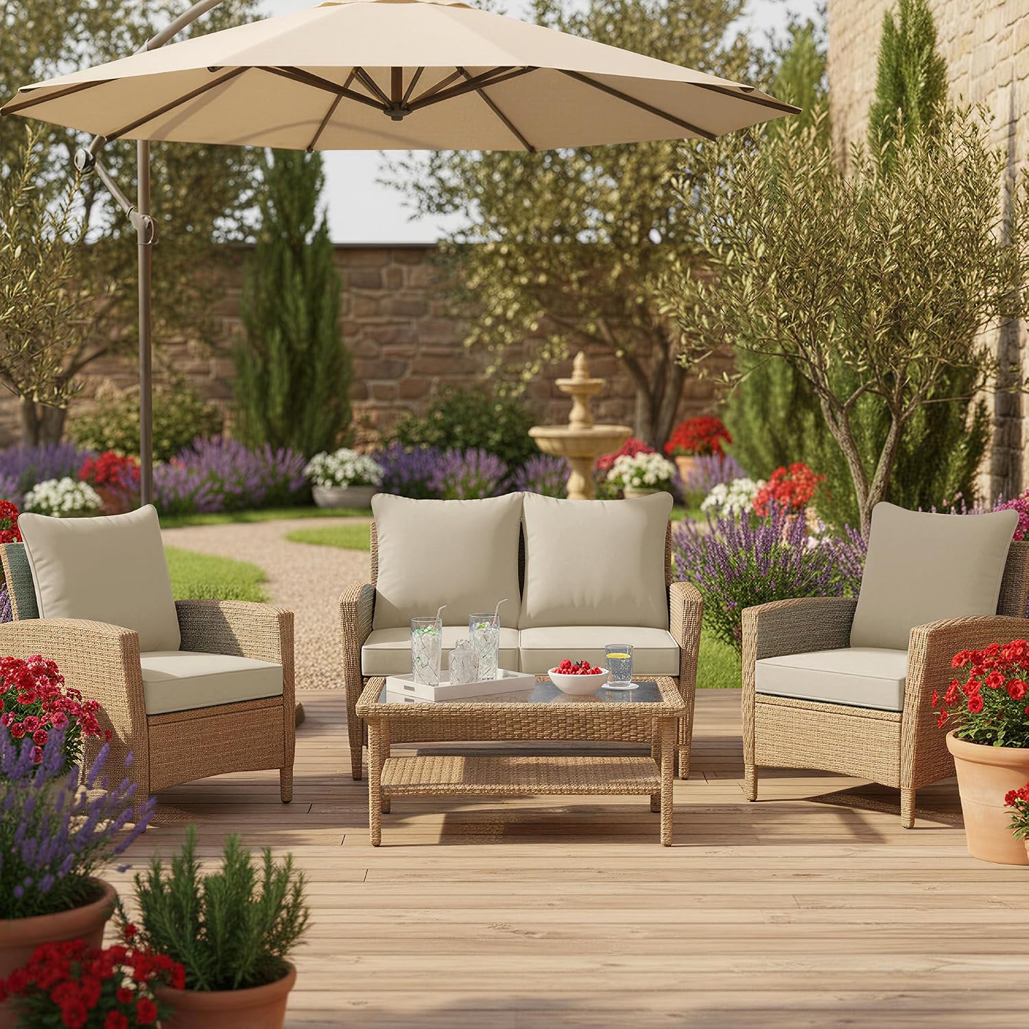 Zestaw 4 poduszek na krzesła o – Outdoor Furniture Cushions 24 X 24 recenzja i cena