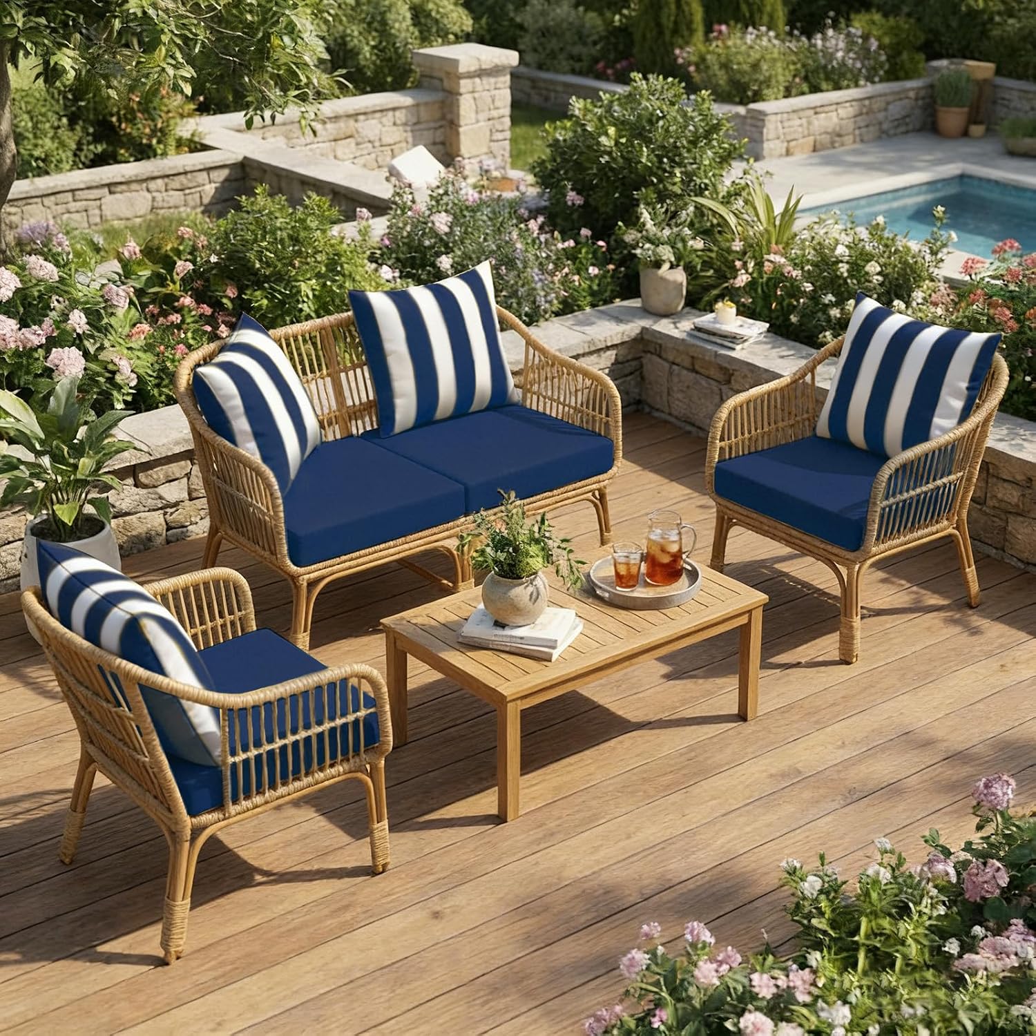 Poduszki na krzesła ogrodowe d – Outdoor Furniture Cushions 24 X 24 recenzja i cena