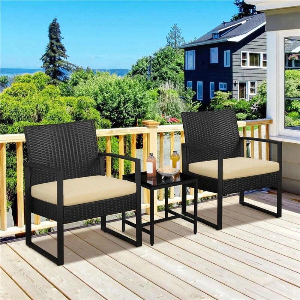 3-częściowy zestaw mebli ogrod – Outdoor Furniture Balcony recenzja i cena