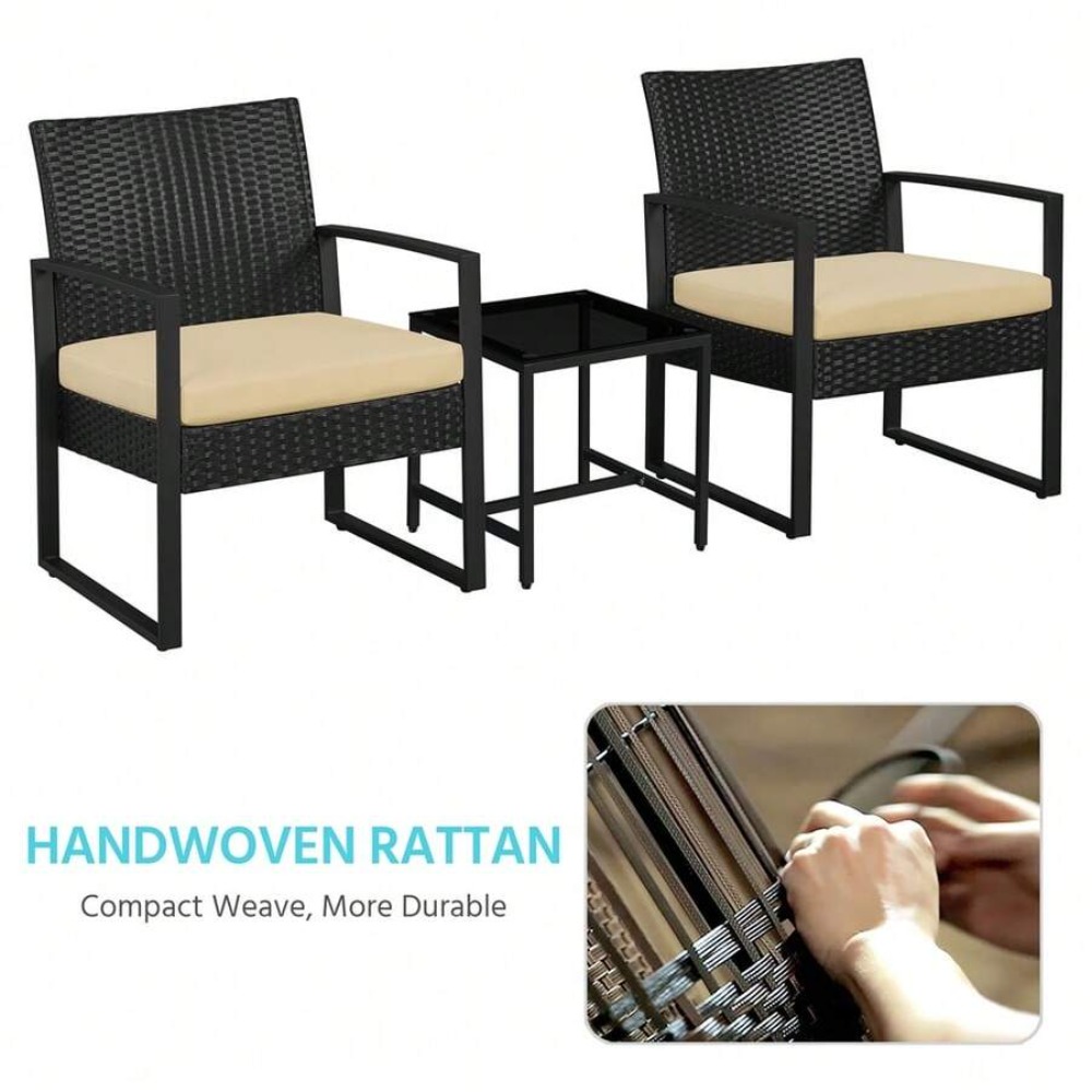 3-częściowy zestaw mebli ogrod – Outdoor Furniture Balcony recenzja i cena