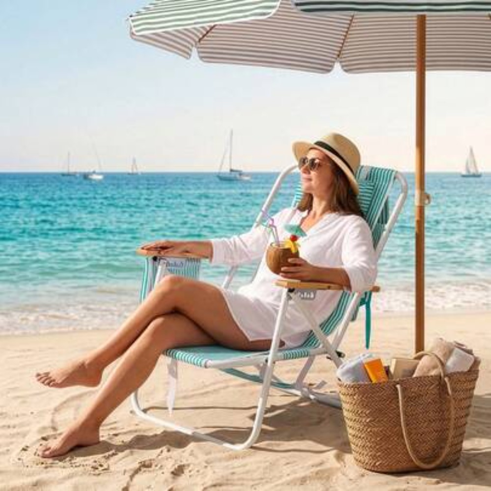 Regulowane składane krzesło pl – Outdoor Furniture Green recenzja i cena