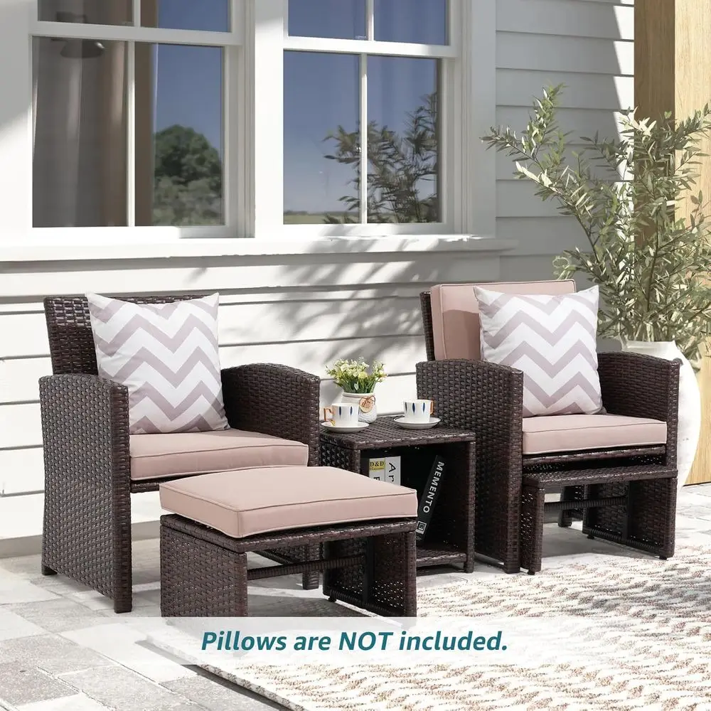 5-częściowy zestaw mebli ogrod – Outdoor Furniture Balcony recenzja i cena