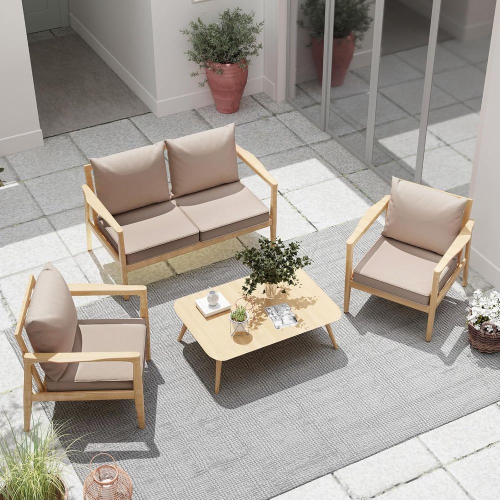 Zestaw 4 poduszek na krzesła o – Outdoor Furniture Cushions 24 X 24 recenzja i cena