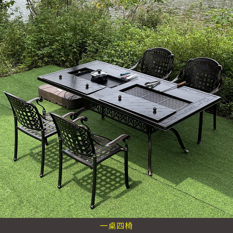 Zestaw mebli z kutego żelaza n – Outdoor Furniture Balcony recenzja i cena