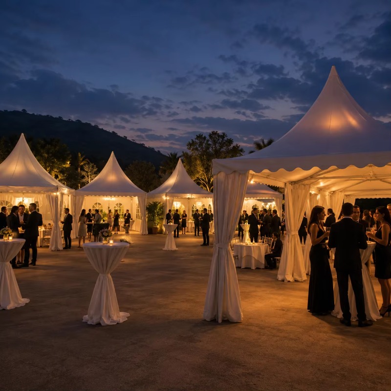 Konfigurowalny biały namiot pa – Outdoor Furniture European recenzja i cena