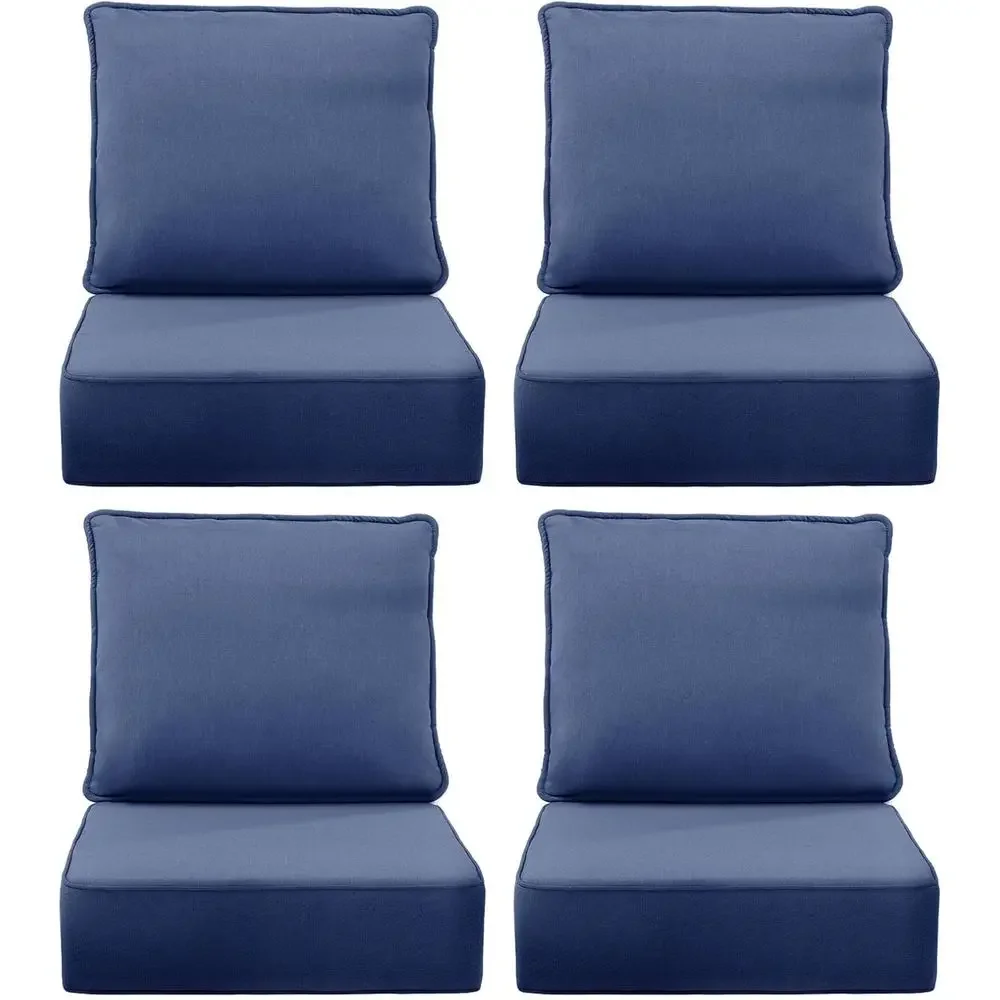 6 Grubych Poduszek na Krzesła  – Outdoor Furniture Cushions 24 X 24 recenzja i cena